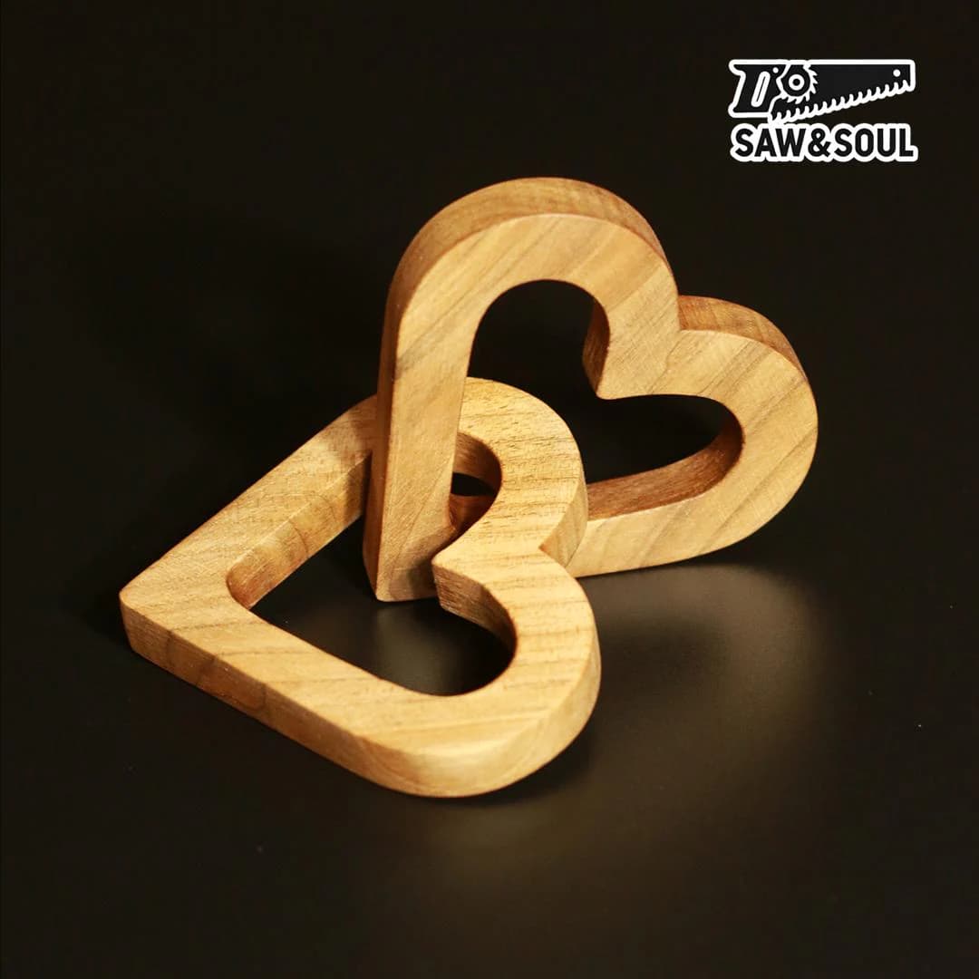 SL2179 Linked Hearts Bandsaw Plan - PDF File