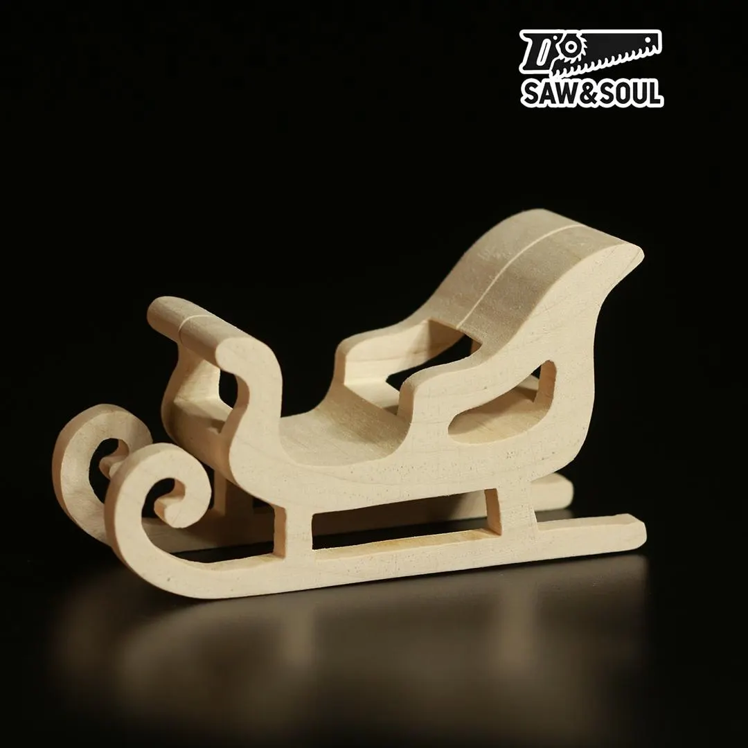 SL2164 Bandsaw Scrollsaw Christmas Sleigh Plan- PDF File