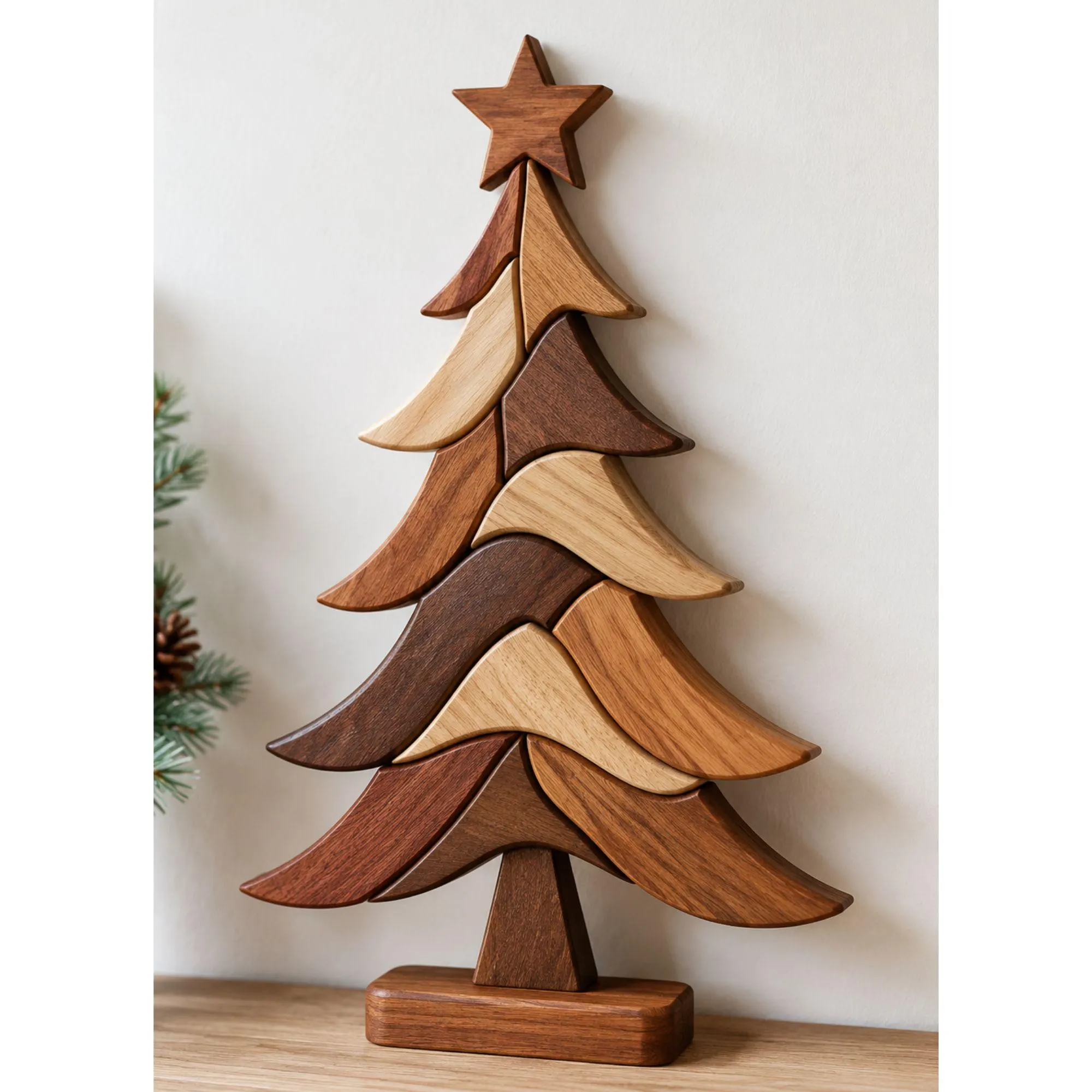 Christmas Tree Intarsia Pattern or Scroll Saw Wood Art | Digital Download